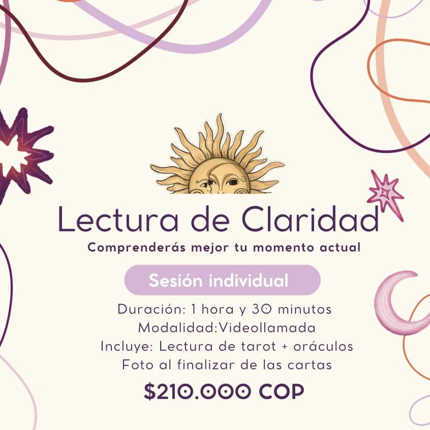 Lectura de Claridad ☼ Tarot Terapéutico