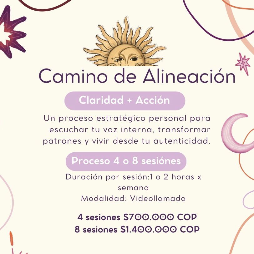 Camino de Alineación Claridad + Acción (Proceso 4 o 8 Sesiones)